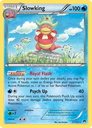 Slowking 021/122  - Reverse Holofoil XY  BREAKpoint - Holo Rare