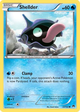 Shellder (23) 023/122  - Reverse Holofoil XY  BREAKpoint - Common