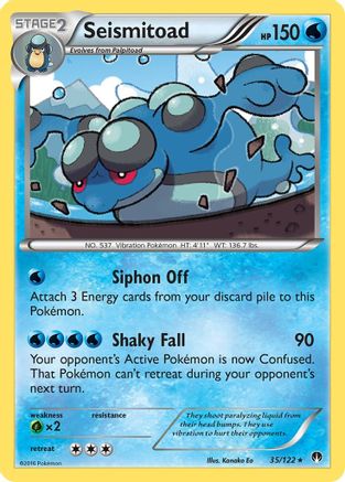 Seismitoad  XY  BREAKpoint - Rare