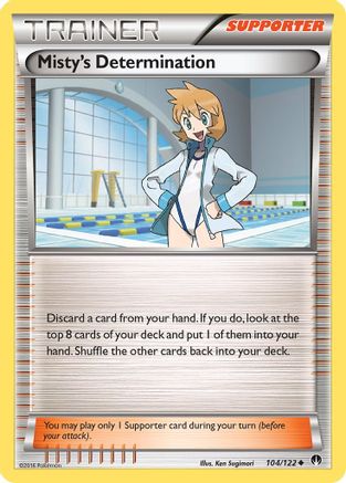 Misty's Determination 104/122  XY  BREAKpoint - Uncommon