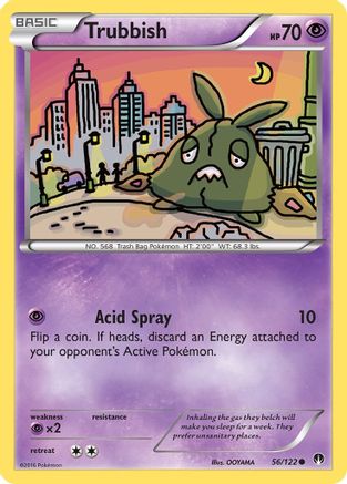 Trubbish 056/122  - Reverse Holofoil XY  BREAKpoint - Common