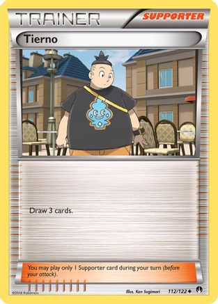 Tierno 112/122  - Reverse Holofoil XY  BREAKpoint - Uncommon