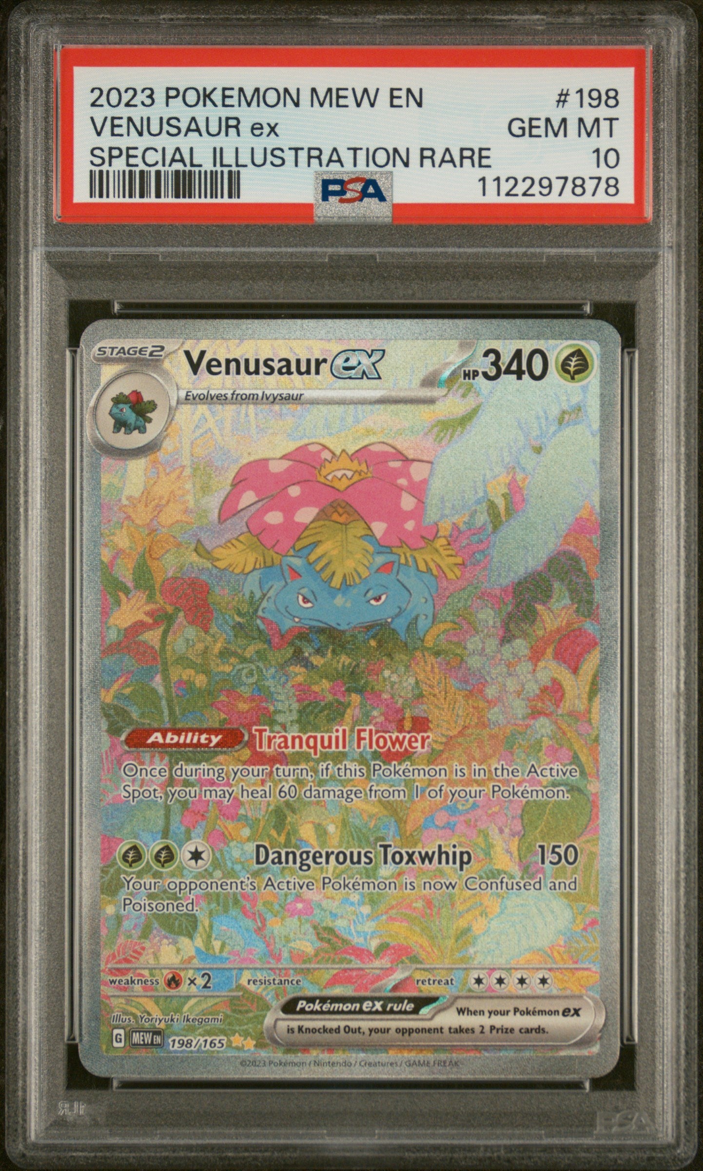 2023 Pokemon Mew En - 151 #198 Venusaur ex SIR PSA 10
