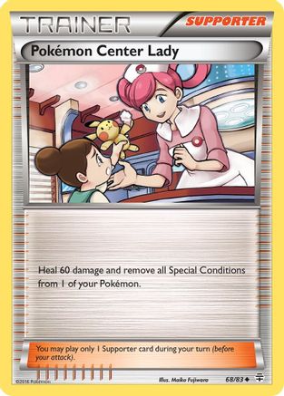 Pokemon Center Lady 068/83  - Reverse Holofoil Generations - Uncommon