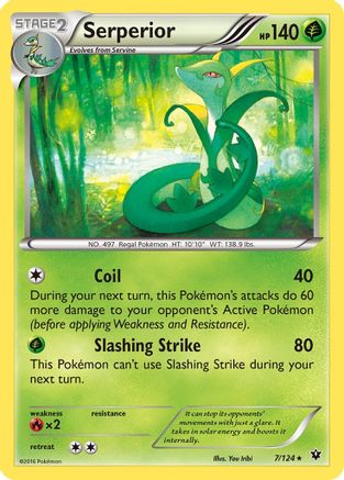 Serperior 007/124  XY  Fates Collide - Rare