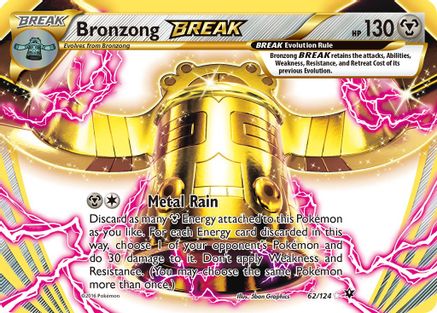 Bronzong BREAK 062/124  - Holofoil XY  Fates Collide - Rare BREAK