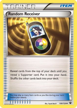 Random Receiver 109/124  XY  Fates Collide - Uncommon