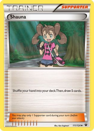 Shauna 111/124  - Reverse Holofoil XY  Fates Collide - Uncommon