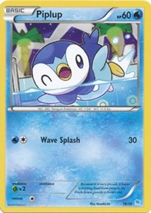 Piplup 016  XY Trainer Kit Pikachu Libre & Suicune - Common