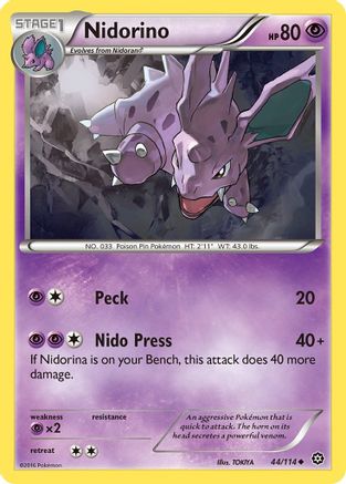 Nidorino 044/114  XY  Steam Siege - Uncommon