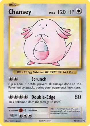 Chansey 070/108  - Holofoil XY  Evolutions - Holo Rare