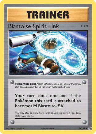 Blastoise Spirit Link 073/108  - Reverse Holofoil XY  Evolutions - Uncommon
