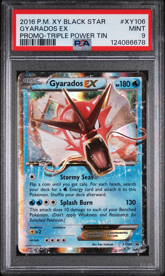 2016 Pokemon XY – Black Star Promo #XY106 Gyarados EX PSA 9