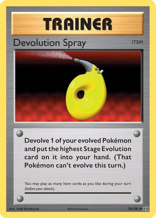 Devolution Spray 076/108  XY  Evolutions - Uncommon