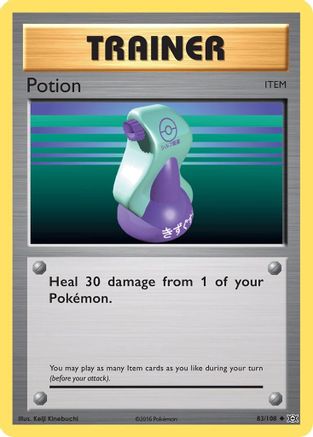Potion 083/108  - Reverse Holofoil XY  Evolutions - Uncommon