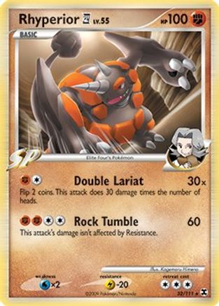 Rhyperior E4 032/111  - Holofoil Deck Exclusives - Holo Rare