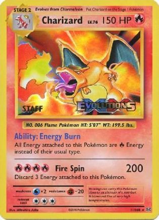Charizard 011/108  - Holofoil XY Promos - Promo