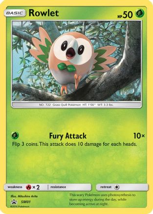 Rowlet SM01  - Holofoil SM Promos - Promo