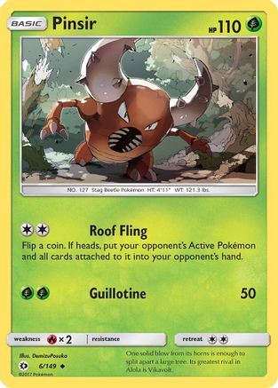 Pinsir 006/149  SM Base Set - Uncommon