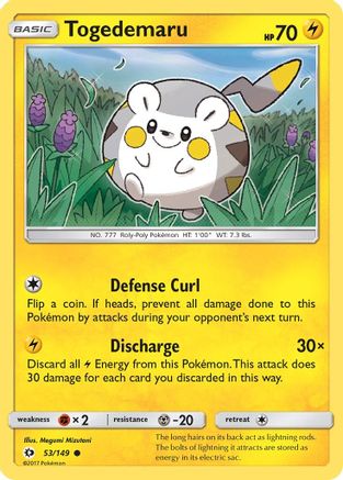 Togedemaru 053/149  SM Base Set - Common