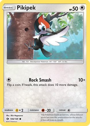 Pikipek 106/149  SM Base Set - Common