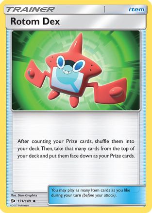 Rotom Dex 131/149  SM Base Set - Uncommon