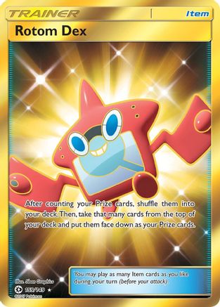 Rotom Dex (Secret) 159/149  - Holofoil SM Base Set - Secret Rare