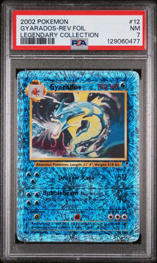 PSA 7 - Gyarados - Reverse Holo #12 - Legendary Collection