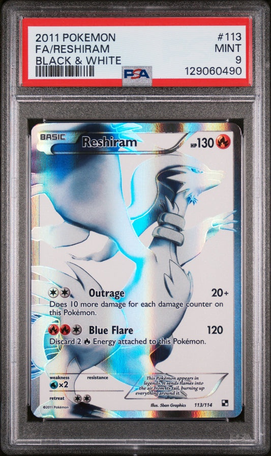 2011 Pokemon - Black & White #113 Reshiram PSA 9