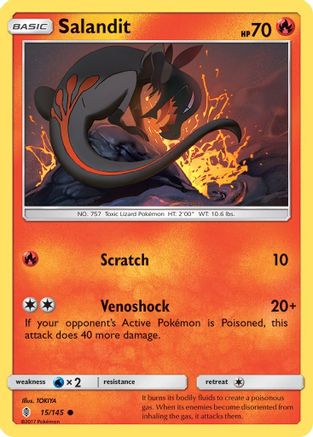 Salandit 015/145  SM  Guardians Rising - Common