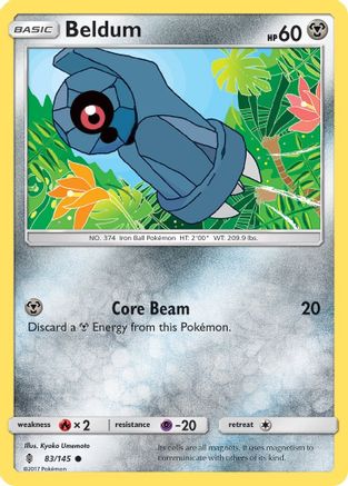 Beldum 083/145  SM  Guardians Rising - Common