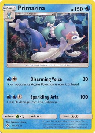 Primarina 041/149  - Holofoil Deck Exclusives - Holo Rare
