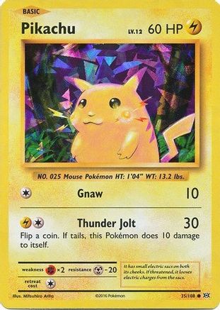 Pikachu 035/108  - Holofoil Deck Exclusives - Holo Rare
