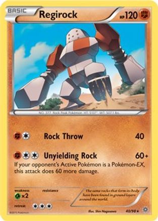 Regirock 040/098  - Holofoil Deck Exclusives - Holo Rare