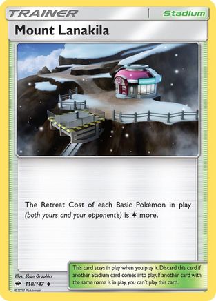 Mount Lanakila 118/147  SM  Burning Shadows - Uncommon