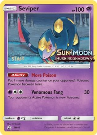 Seviper SM46  - Holofoil SM Promos - Uncommon
