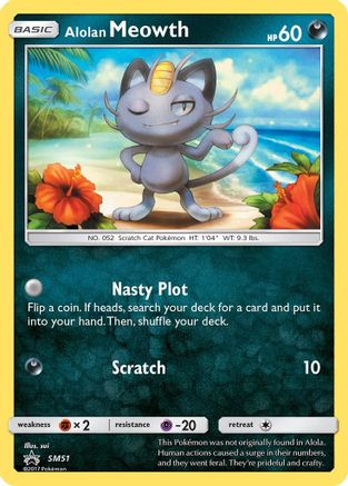 Alolan Meowth SM51  SM Promos - Promo
