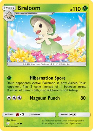 Breloom 005/73  Shining Legends - Common