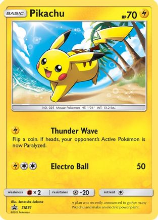 Pikachu SM81  - Holofoil SM Promos - Promo