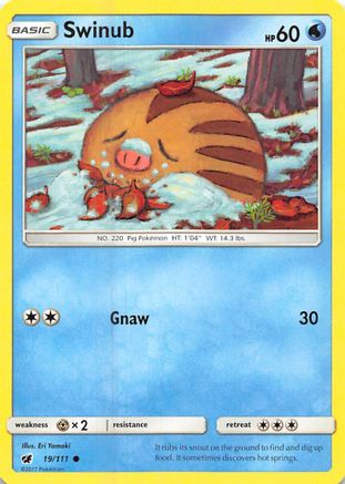 Swinub 019/111  SM  Crimson Invasion - Common