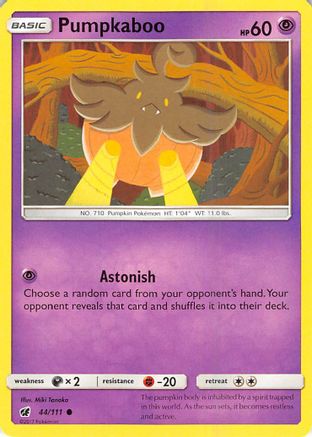 Pumpkaboo 044/111  - Reverse Holofoil SM  Crimson Invasion - Common
