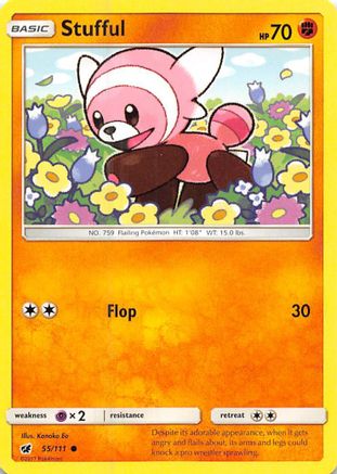 Stufful 055/111  - Reverse Holofoil SM  Crimson Invasion - Common