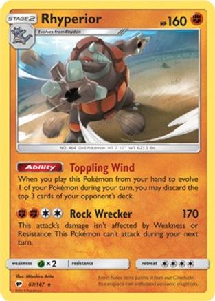 Rhyperior 067/147  Deck Exclusives - Rare