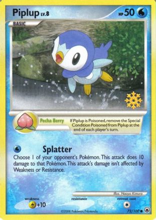 Piplup 072/100  Countdown Calendar Promos - Promo