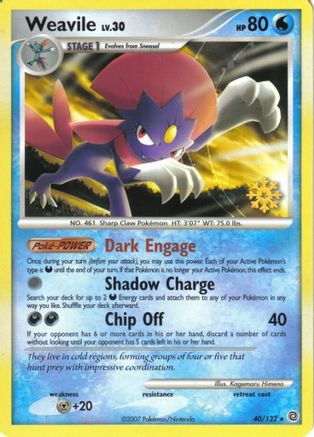 Weavile 040/132  Countdown Calendar Promos - Promo