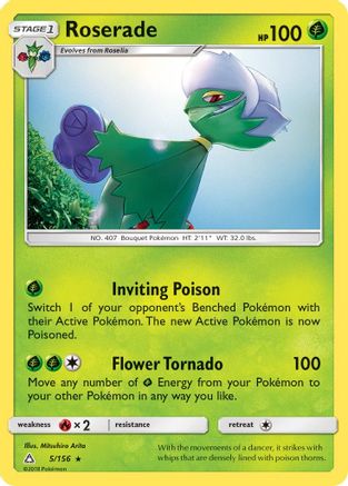 Roserade 005/156  SM  Ultra Prism - Rare