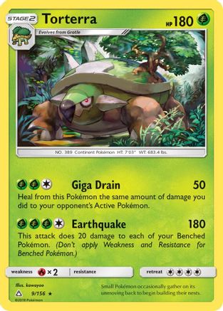 Torterra 009/156  - Holofoil SM  Ultra Prism - Holo Rare