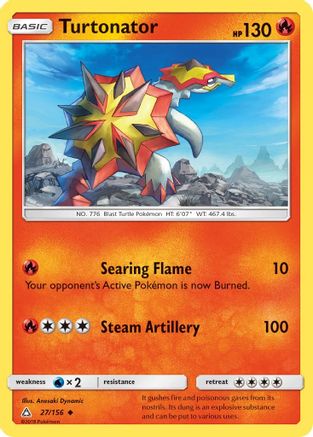 Turtonator 027  SM  Ultra Prism - Uncommon