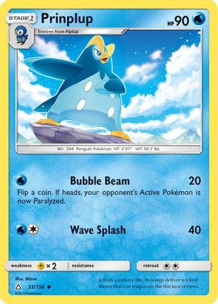 Prinplup 033/156  SM  Ultra Prism - Uncommon