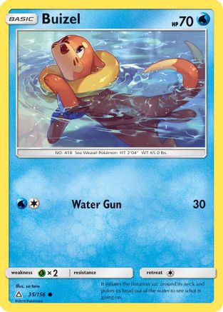 Buizel 035/156  - Reverse Holofoil SM  Ultra Prism - Common